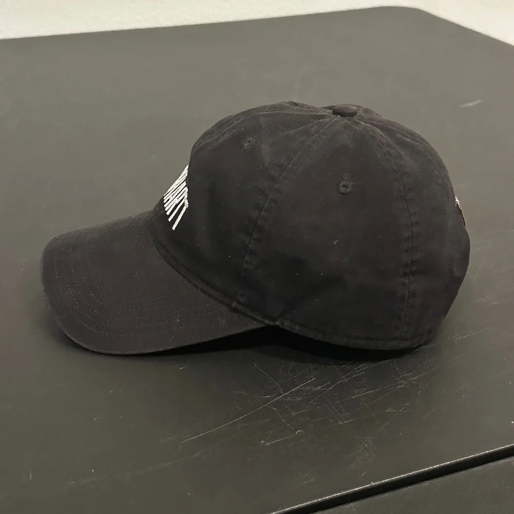 Carhartt Black Canvas Cap FastDry Comfort Block Letters - Picture 2 of 5
